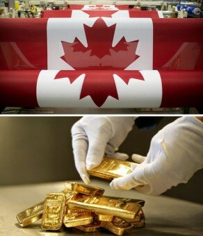Канада исчерпала золотой запас